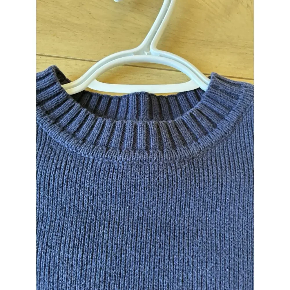 Vintage 80s Z Cavaricci Mens Knit Sweater Fisherman Embroidered Monogram Crest L